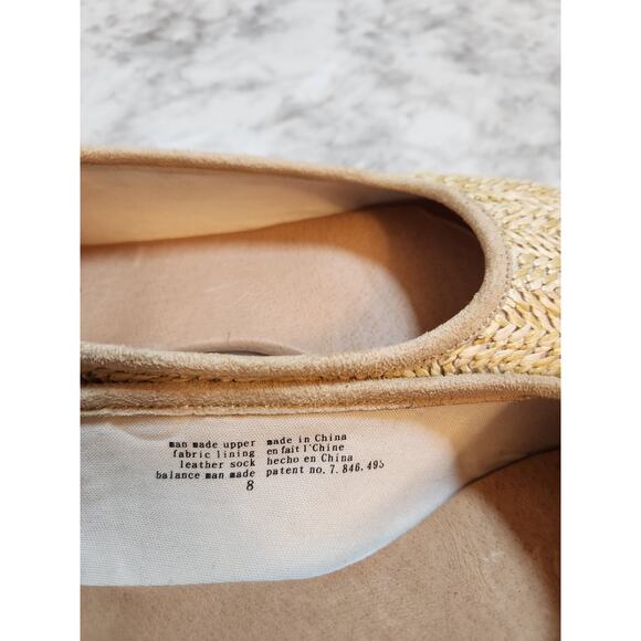 Seychelles Women's Beige Slip On Textured Pointed‎ Toe Ballet Flats Shoes Size 8 - Picture 7 of 7